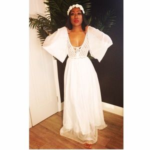 White Shadow Maxi Dress